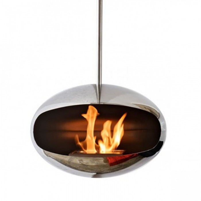 Биокамин Cocoon Fires Aeris Hanging Cocoon Stainless Steel